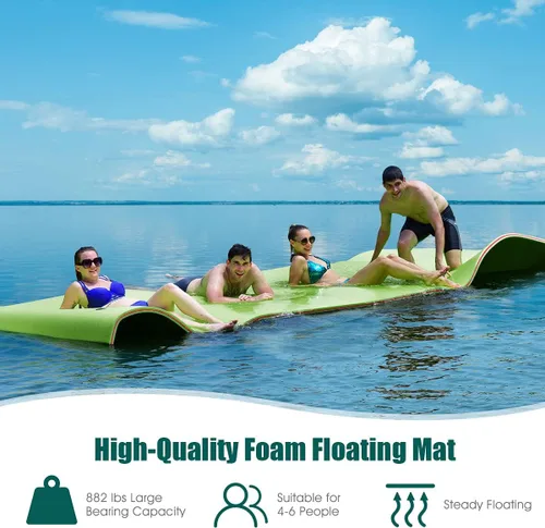 Miniatura 4 de GYMAX Floating Water Mat Verde