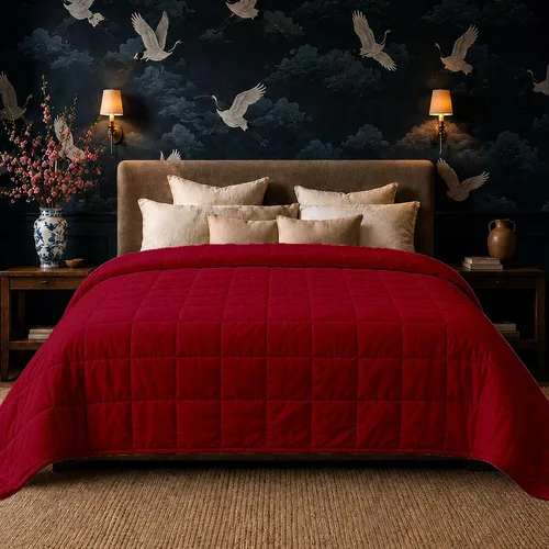 Miniatura 13 de HomeSmart - Manta con peso tamaño King de 20 libras, suave, gruesa, pesada, se adapta a camas estándar y California King, color negro