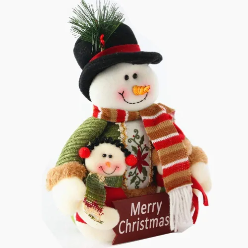 Miniatura 4 de Tvoip Decoración de Navidad, muñecos de nieve, Papá Noel, muñeco de nieve, adornos colgantes, decoración de mesa, regalo