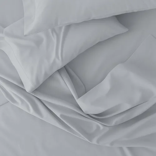 Miniatura 5 de Perú Pima – Juego de sábana de cama de 285 hilos – 100 % algodón peruano Pima – De percal Pizarra