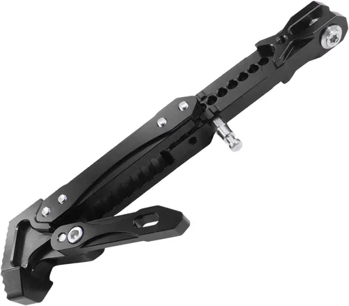 Miniatura 4 de Caballete universal para motocicleta con soporte lateral ajustable para pie, caballete de estacionamiento para motocicleta eléctrica, soporte