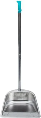 Miniatura 7 de Sartén para polvo de mango largo – Recogedor de acero inoxidable resistente – Diseño de pie – Herramienta limpia para el hogar, vestíbulo/tienda, A