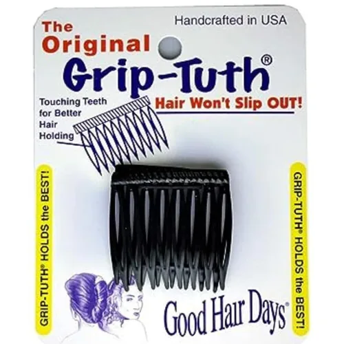 Miniatura 8 de Grip-Tuth Peines – Juego de 2 peines laterales para el cabello – Peines para todo tipo de cabello – Accesorios decorativos y de peinado para mujer