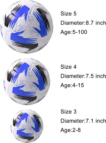 Miniatura 2 de Balón de fútbol tamaño 3 4 5 cuero suave anti explosión práctica entrenamiento niños niñas adultos con aguja de bomba