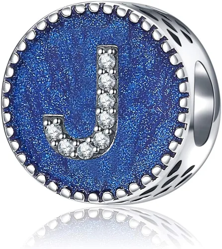 Cuentas de plata de ley 925 sólidas con letras de la A a la Z opciones de regalo del alfabeto para pulseras europeas Pandora Plata esterlina