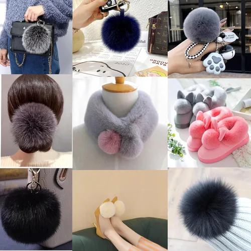 Miniatura 6 de Bolas de pompones para manualidades, accesorio de disfraz de pompones rosas grandes, bolas de pompones para artes y manualidades, decoración