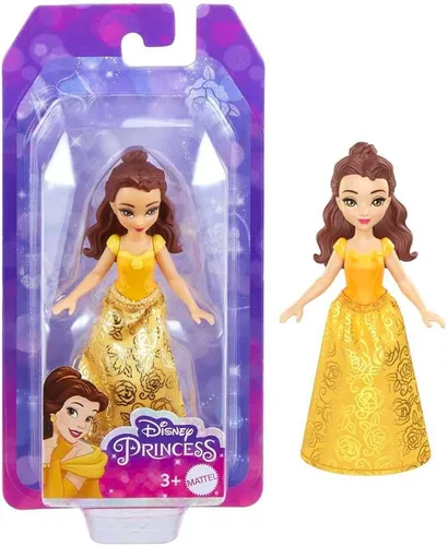 Miniatura 6 de Mattel Disney Princesses, muñeca Belle articulada de 3.5 in, 3 años y +, HLW78