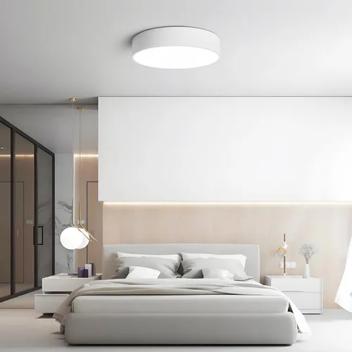 Miniatura 9 de Lámpara LED Regulable de Montaje Empotrado Cerca del Techo, Accesorio de Iluminación de Sala de Estar, Lámparas de Techo Redondas Blancas Modernas
