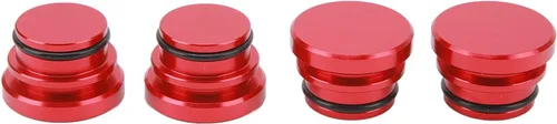 Miniatura 9 de Paquete de 4 fundas para encendedor de cigarrillos, aleación de aluminio, universal, impermeable, cubierta para encendedor de cigarrillos para toma