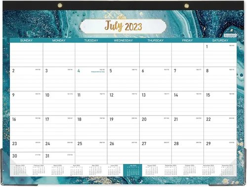 Miniatura 10 de Calendario de escritorio 2025-2026, calendario de escritorio grande 2025-2026, 22 x 17 pulgadas, julio de 2025 a diciembre de 2026, planificación