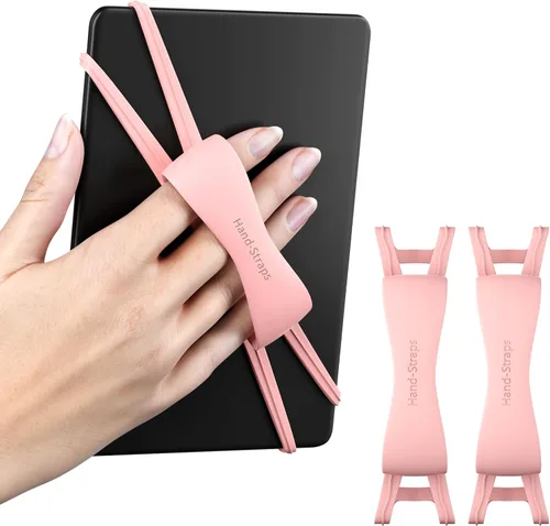 Miniatura 9 de Paquete de 2 correas de mano cómodas para Kindle y tabletas, accesorios Kindle para leer en la cama, soporte de agarre seguro y ligero