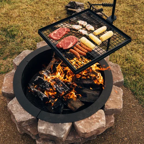 Miniatura 3 de Titan parrilla ajustable para hoguera