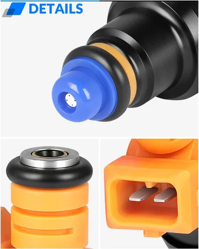 Miniatura 9 de Injectores de combustible mejorados 0280150943 Compatible con:-Ford F150 4.6L 1997-2003 5.4L 1997-2002 Para:-Mustang 1996-2004 F250 F350 E150 E250