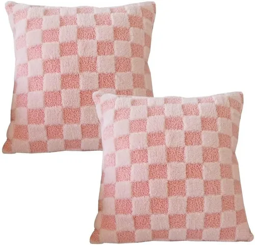 Miniatura 10 de Juego de 2 fundas de almohada decorativas de piel sintética suave de 12 x 20 pulgadas, fundas de cojín rectangulares para sofá, sala de estar