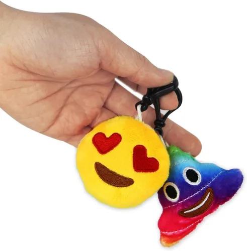 Miniatura 3 de Dreampark Emoticon - Llavero mini almohadas de felpa, recuerdos de fiesta para niños, regalos para el día de San Valentín, suministros de fiesta