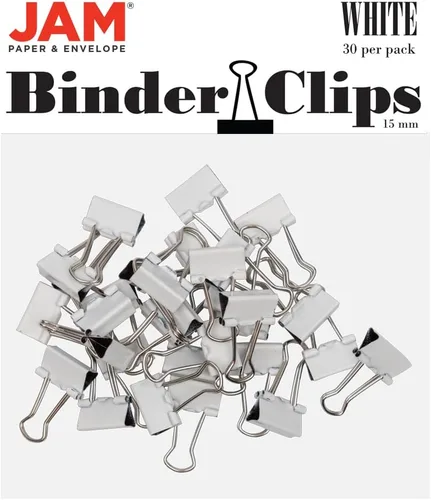 Miniatura 79 de Broches aprietapapeles JAM Paper®, Blanco