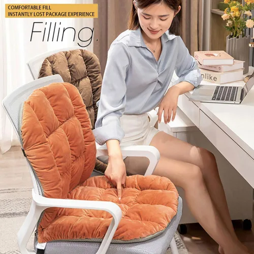 Miniatura 7 de Cojín para Silla de Escritorio Antideslizante Cojín de Asiento Mecedora Almohadilla para Silla de Oficina Cojín de Asiento de Dormitorio con Soporte