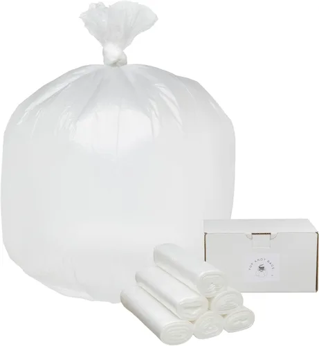 Top Knot Bags Bolsa de basura de 45 galones, 40 x 48 pulgadas, transparente, 150 unidades, forro para latas de 40 galones, 41 galones, 42 galones,