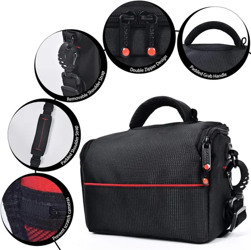 Miniatura 6 de FOSOTO Funda compacta para cámara con cubierta impermeable para lluvia compatible con Canon EOS M50 PowerShot SX420 SX430 SX70 SX50 SX30IS Sony