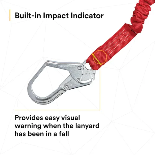 Miniatura 11 de 3M Protecta PRO 1340161 - Cordón de absorción de impactos 100% elástico, gancho a presión en el centro, ganchos de acero para barras de refuerzo