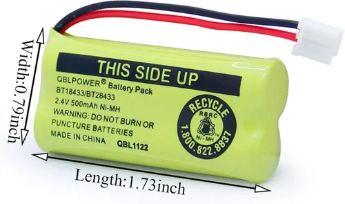 Miniatura 2 de BT18433 BT28433 BT-8300 BATT-6010 Batería recargable BT184342 BT284342 BT1011 BT1018 BT1022 BT1031 89-1326-00-00/89-1330-01-01-00/CPH. -515D 2.4V