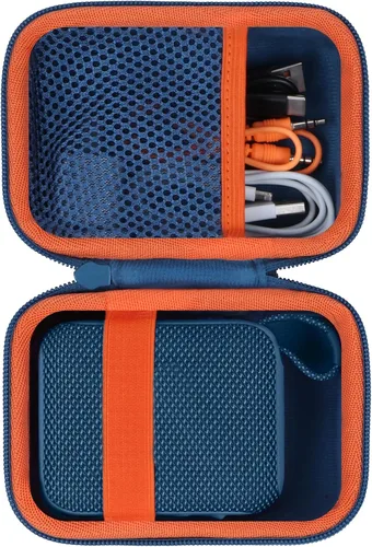 Miniatura 11 de Funda de silicona Lebakort compatible con altavoz portátil JBL GO 4 (Funda negra)