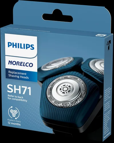 Miniatura 10 de Philips Norelco Cabezales de afeitado genuinos SH71/52 compatibles con afeitadoras Norelco Series 5000 Angular y 7000, última versión para RQ12/70