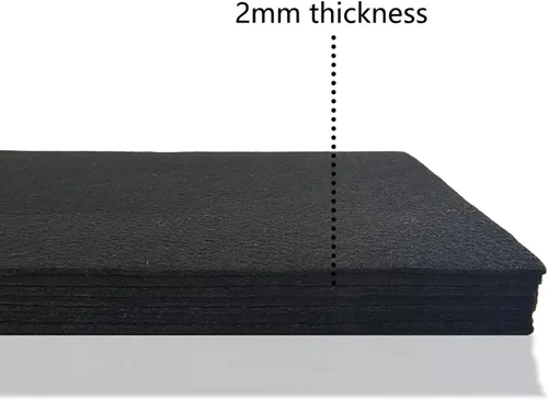 Miniatura 6 de Jtnohx - Fieltro rígido, hojas de fieltro de 2 mm de grosor para manualidades, cuadrados de tela de fieltro dura de 20,3 x 30,5 cm, 8 piezas