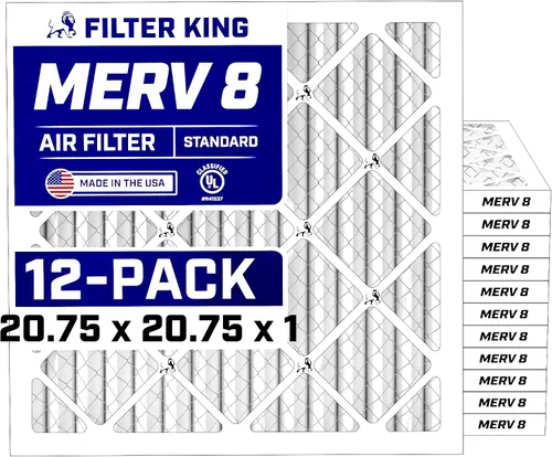 Miniatura 29 de Filter King Filtro de aire de 5.88 x 12.13 x 1 (MERV 8) (paquete de 12) filtros de horno de CA para control de polvo y alergias, fabricados en EE.
