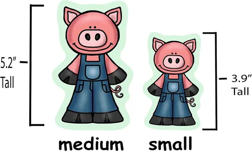 Miniatura 4 de Juego de historias de tres cerditos pequeños, figuras de tablero de fieltro de franela, 13 piezas precortadas más páginas de actividad, niños