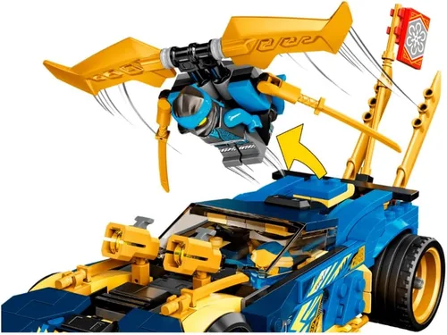Miniatura 4 de LEGO Ninjago Jay y NYA's Race Car EVO 71776 Kit de construcción (536 piezas)