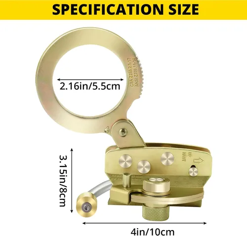 Miniatura 3 de TRSMIMA Cuerda Grab Protección contra Caídas – Agarres de cuerda de doble bloqueo automático utilizados con cuerda de 5/8 pulgadas característica