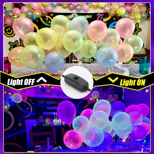 Miniatura 3 de Luz LED negra portátil USB de alta calidad, soporte de escritorio con cable de 5 pies + interruptor, brilla en la oscuridad para Halloween, fiesta