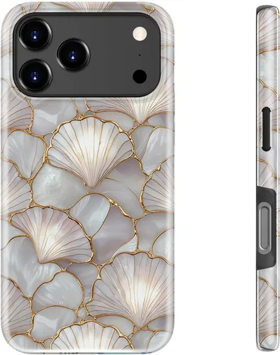 Miniatura 15 de bemal Funda para iPhone 12 Mini, estética, vintage, floreciente, peonía, concha, femenina, compatible con MagSafe, moderna, única, moderna, moderna