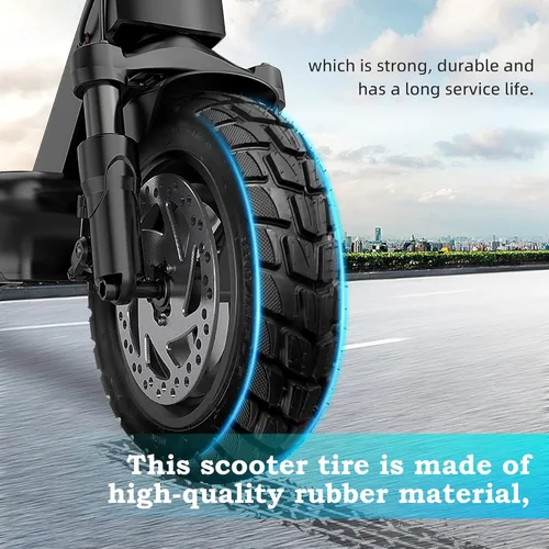 Miniatura 3 de Neumático para scooter Relibupdater 80/65-6 para uso fuera de la carretera, neumáticos de 10 pulgadas con tubos interiores de repuesto, neumáticos