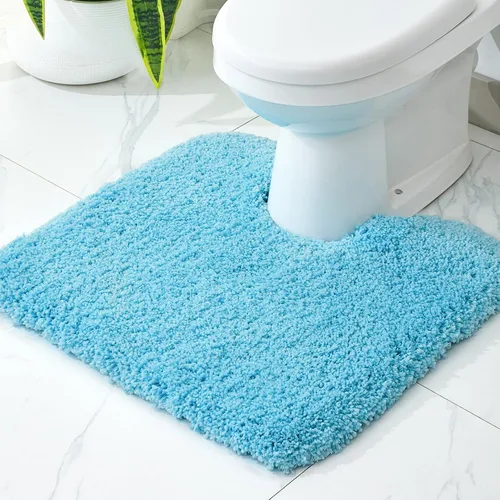 Miniatura 51 de Disolla Alfombras pequeñas para baño 17x24 antideslizante, alfombra de baño blanca esponjosa para el suelo del baño, lavable a máquina, alfombra