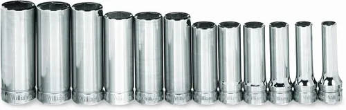Miniatura 18 de Williams JHWBMD-624 SUPERTORQUE - Llave de vaso de 3/8 pulgadas, 6 puntos, profundidad métrica, tamaño 24mm, acabado cromado de alto brillo