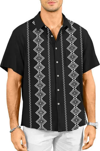 Miniatura 29 de KYKU Hawaiian Shirt for Men: Tropical Summer Beach Short Sleeve Button Down Shirt with Pocket