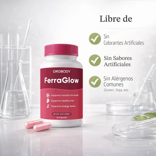Miniatura 6 de Suplemento diario de hierro para mujeres, con bisglicinato de hierro, lactoferrina, vitamina C y B12, apoya la energía, el bienestar del cabello