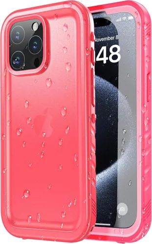 Miniatura 77 de SPORTLINK Funda para iPhone 15 Pro Max, IP68 resistente al agua, protección militar, cuerpo completo, resistente, a prueba de golpes, sellado 360, a