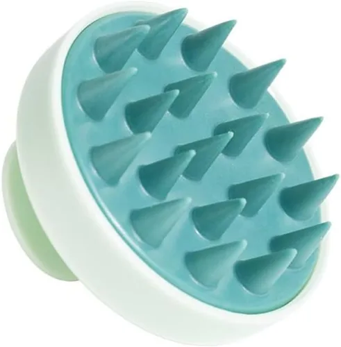Miniatura 12 de Masajeador de cuero cabelludo para el cuero cabelludo, cepillo de silicona suave, cepillo de champú, exfoliante del cuero cabelludo para el 1PC-Rojo