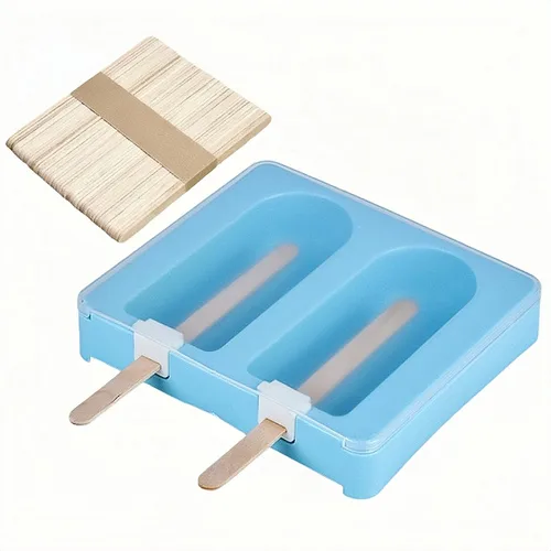 Miniatura 8 de Juego de 2 moldes para paletas bonitas, 2 piezas, moldes para hacer helados, moldes para helados, accesorios de cocina, fácil liberación, leche