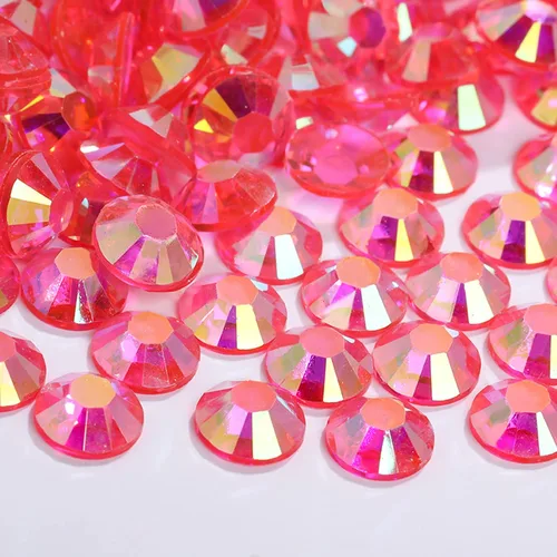 Miniatura 3 de 5000 diamantes de imitación de resina de 0.157 in, diamantes de imitación transparentes con parte trasera plana para manualidades, diamantes de Rosa