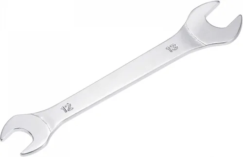 uxcell Llave fina de extremo abierto, espejo métrico de 0.472 in x 0.512 in, acero de alto carbono, para mantenimiento doméstico y reparaciones