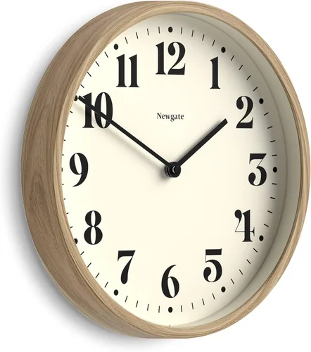 Miniatura 9 de Reloj de pared NEWGATE® Número Cuatro Teatro Reloj redondo moderno 30cm Negro Números decorativos Ideal para cocina, sala de estar u
