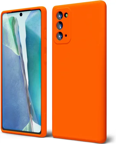 Miniatura 57 de oakxco Funda para teléfono Samsung Galaxy Note 20 Ultra de silicona líquida, bonita funda delgada y fina de goma suave TPU lisa y suave de gel