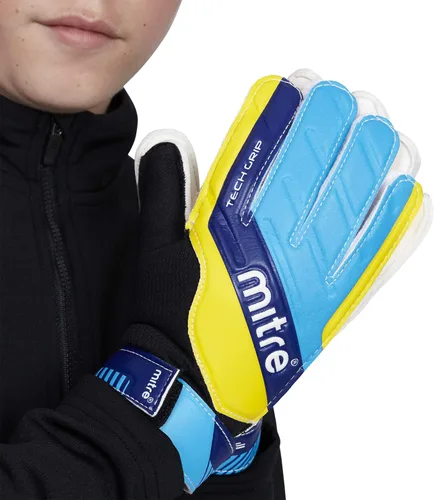 Miniatura 2 de Mitre Guantes de portero de fútbol de magnetita Negro/Azul/Amarillo