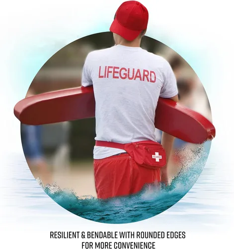Miniatura 8 de ASA TECHMED Tubo de rescate salvavidas para uso doméstico y comercial, ideal para salvavidas y piscina personal, incluye silbato a juego