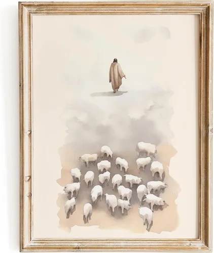 Miniatura 36 de ESSEN Life Sobre la tierra Colosenses 3:2, póster bíblico de arte de pared, decoración cristiana, escritura, versículo de la Biblia, decoración