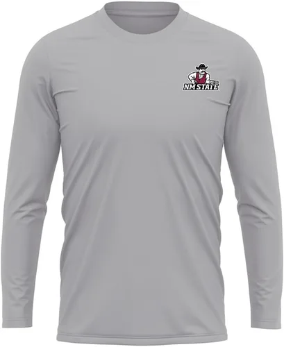 Miniatura 320 de Camisa deportiva de manga larga oficial de la NCAA Collegiate para hombre, con logotipo en el pecho izquierdo, colección Athletic Heather